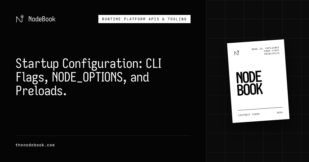 Startup Configuration: CLI Flags, NODE_OPTIONS, and Preloads