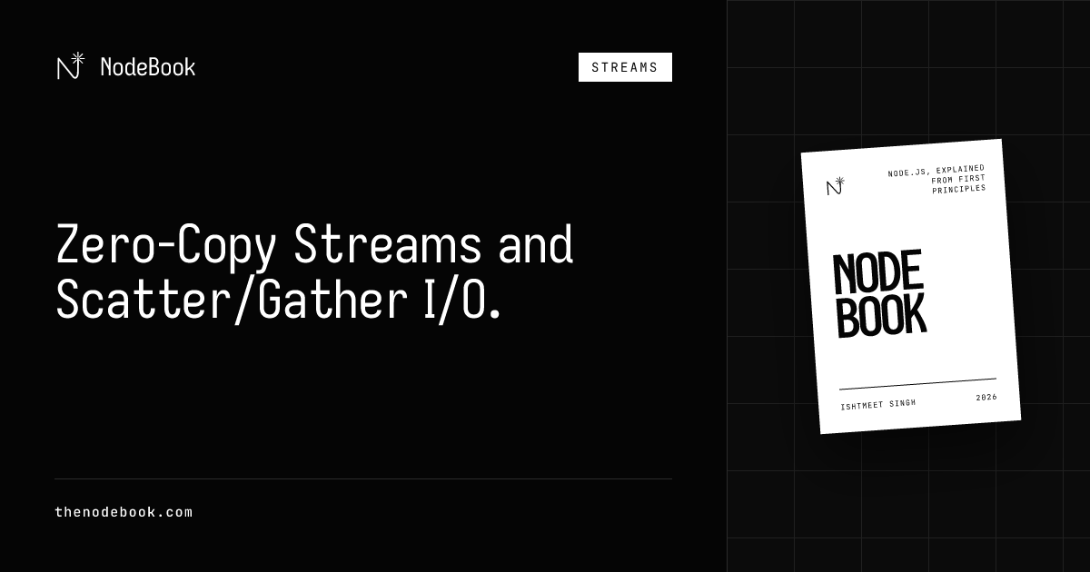 Zero-Copy Streams and Scatter/Gather I/O